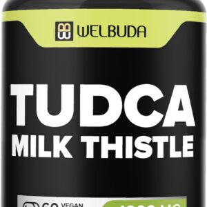 1000mg tudca supplement with milk thistle extract 60 vegan capsules