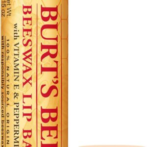 burt's bees beeswax lip balm with vitamin e peppermint for unisex 0.15 oz lip balm
