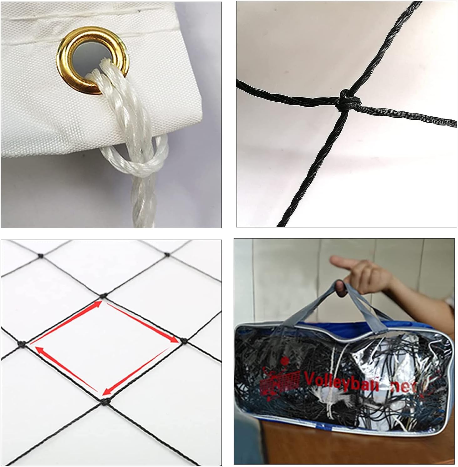 tournament volleyball net 9.5m x 1m outdoor with tear resistant border aircraft steel cable for backyard schoolyard beach, badminton pro volleyball net tournament volleyball net 9.5m x 1m outdoor with tear resistant border aircraft steel cable for backyard schoolyard beach, badminton pro volleyball net