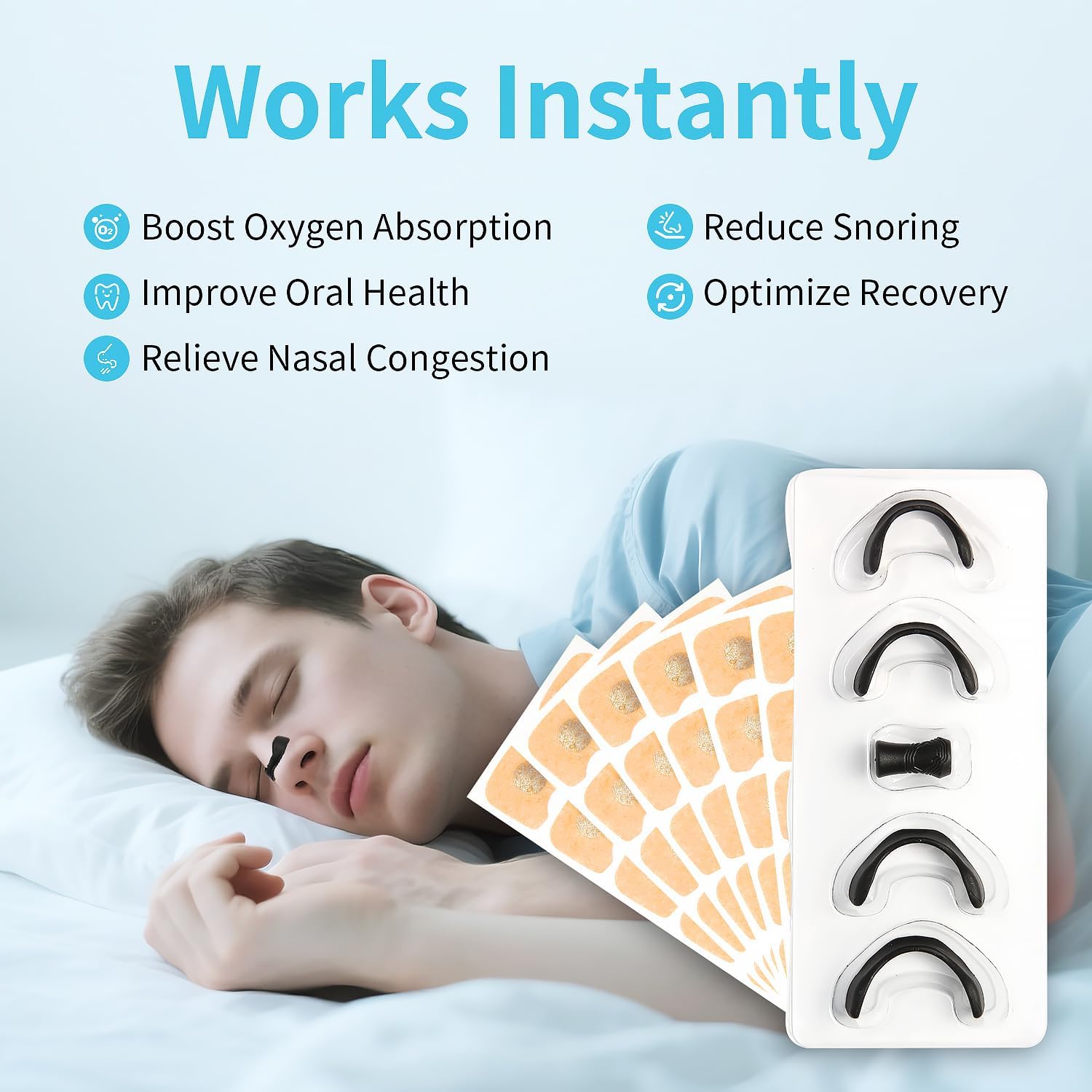 magnetic nasal strips (30 pairs) anti snoring breathing nose strips with nose clips, skin safe, snore relief equipment for sleep sports, stop snoring aids for men & women (black) magnetic nasal strips (30 pairs) anti snoring breathing nose strips with nose clips, skin safe, snore relief equipment for sleep sports, stop snoring aids for men & women (black)