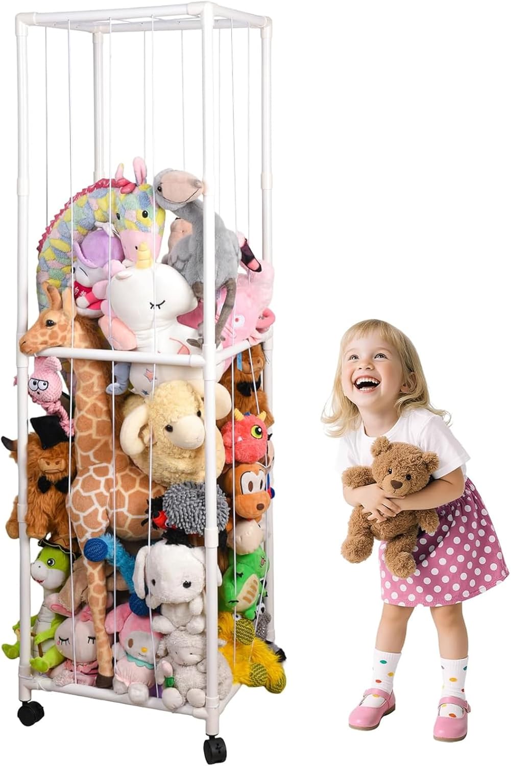 large stuffed toy storage for kids pushable plush toy storage with universal wheels space save pvc soft toys standing display organizer for playroom bedroom nursery large stuffed toy storage for kids pushable plush toy storage with universal wheels space save pvc soft toys standing display organizer for playroom bedroom nursery