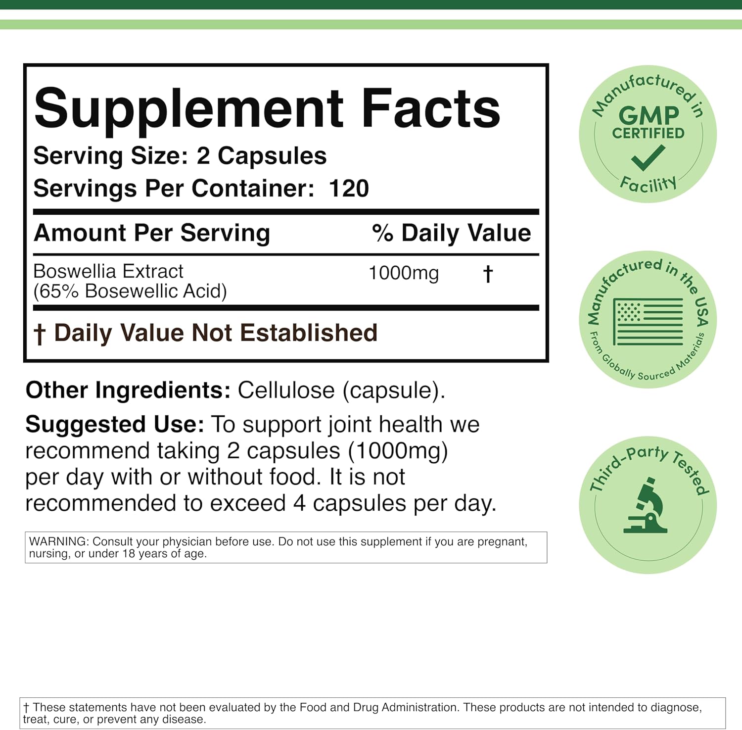 boswellia serrata 240 capsules (max strength 1,000mg of 65% boswellic acid extract) for joint support and joint health, made and tested in the usa, by double wood supplements boswellia serrata 240 capsules (max strength 1,000mg of 65% boswellic acid extract) for joint support and joint health, made and tested in the usa, by double wood supplements