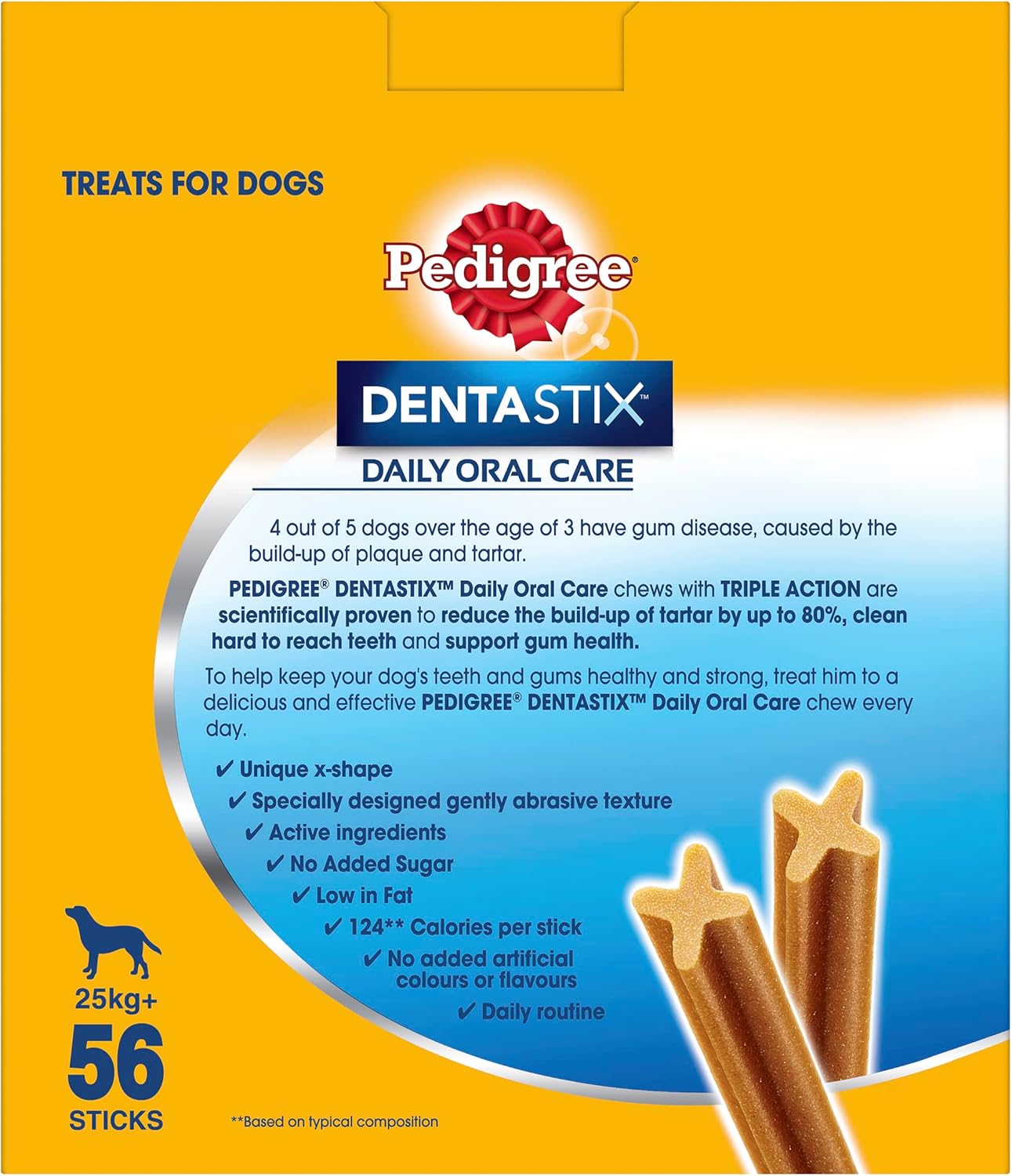 pedigree dentastix large dental dog treats daily oral care 56 sticks value pack pedigree dentastix large dental dog treats daily oral care 56 sticks value pack