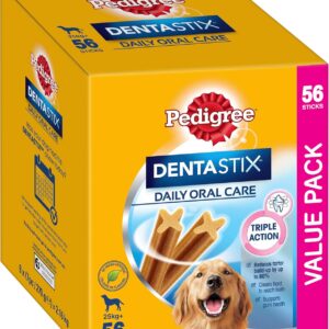 pedigree dentastix large dental dog treats daily oral care 56 sticks value pack