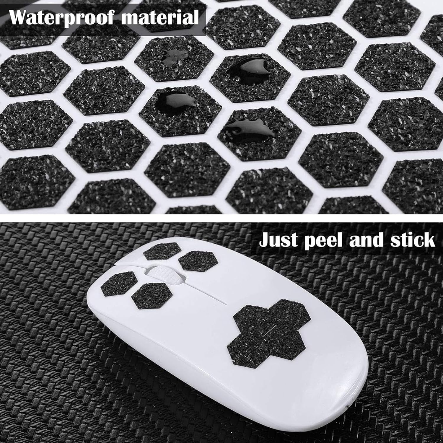 10pcs mouse anti slip grip tape, acrylic, black, gaming mouse, sweat resistant 10pcs mouse anti slip grip tape, acrylic, black, gaming mouse, sweat resistant