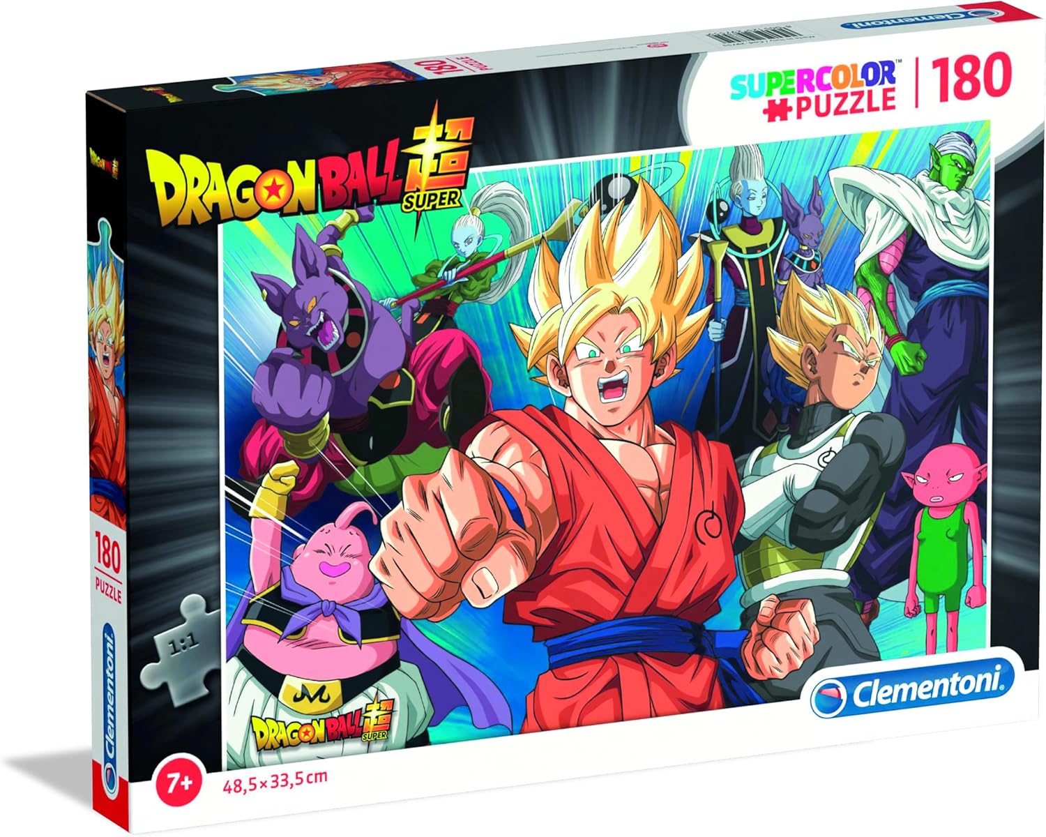 clementoni jigsaw puzzle dragon ball 180 pieces supercolor puzzle for children 7 9 years, cartoon, boy/girls, puzzle for kids, made in italy, 29755 clementoni jigsaw puzzle dragon ball 180 pieces supercolor puzzle for children 7 9 years, cartoon, boy/girls, puzzle for kids, made in italy, 29755