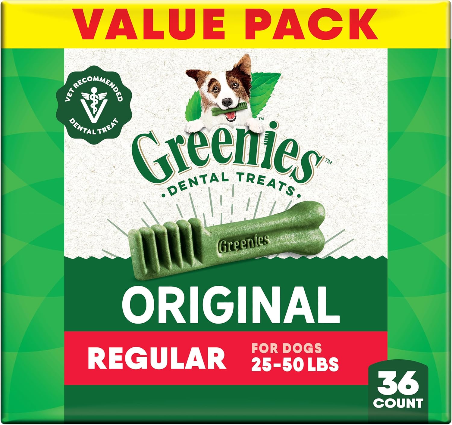 greenies canine dental dog treats original regular 36 chews value pack 1.02kg greenies canine dental dog treats original regular 36 chews value pack 1.02kg