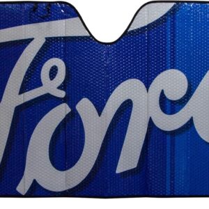 plasticolor 003704r01 ford blue script windshield sunshade