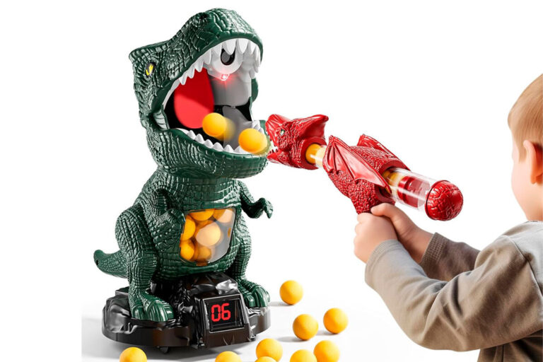 mskoler movable dinosaur shooting toys for kids 3 4 5 6 7+ years (photo a)