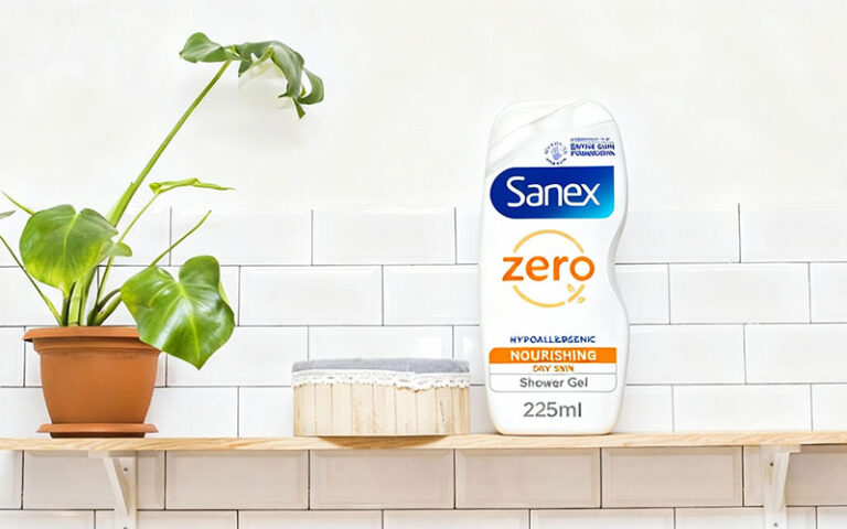 sanex zero% dry skin shower gel 250m