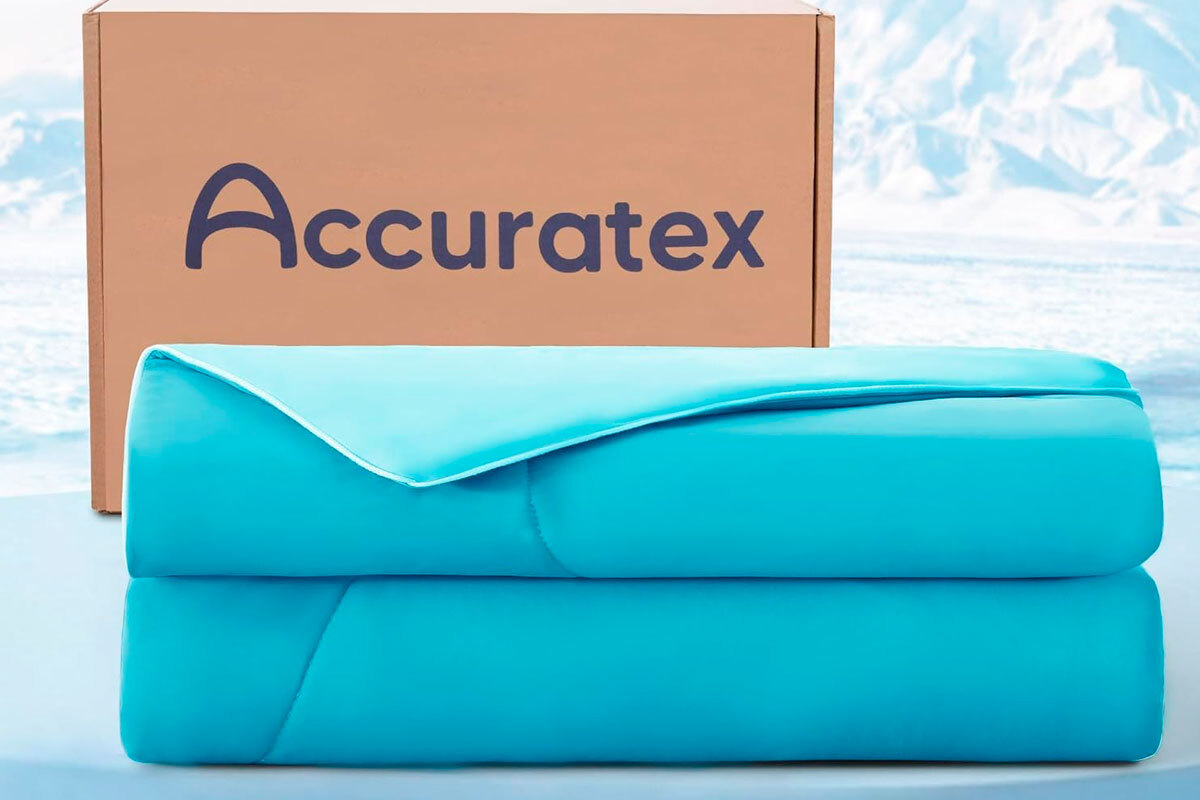 accuratex cooling comforter queen size (photo a)