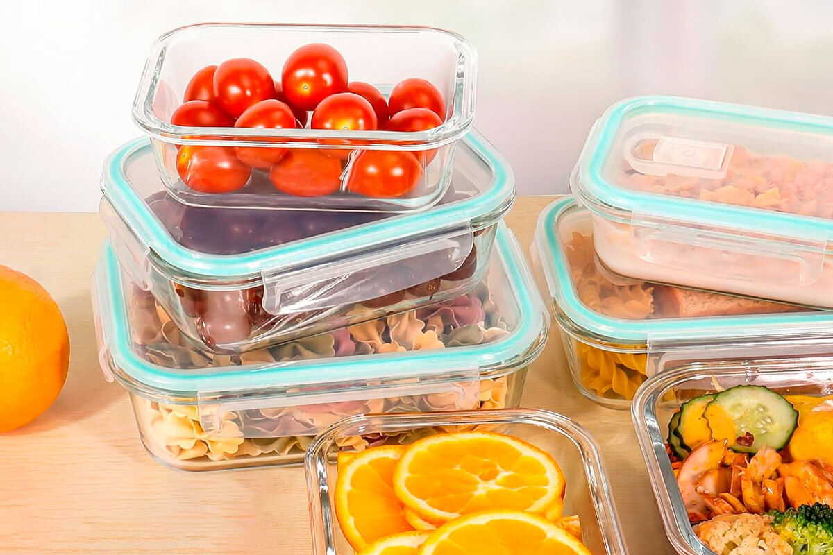 feshory glass food storage (photo b)