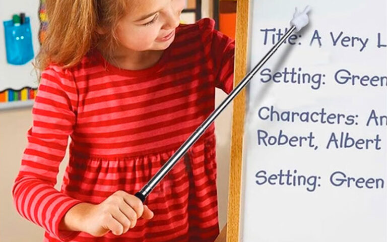 teacher pointer sticks finger