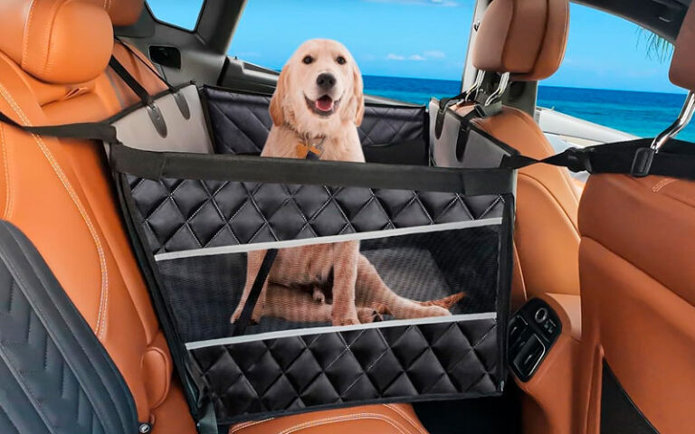 waterproof dog carseat, back seat car seat medium sized dog
