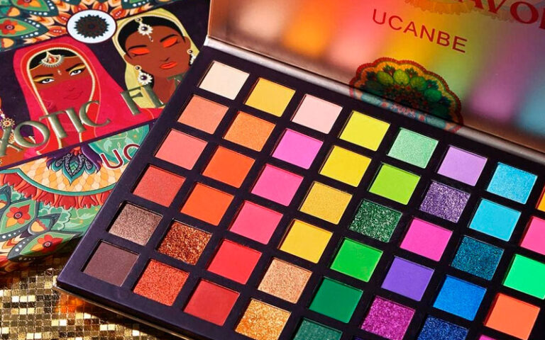 4. ucanbe exotic flavors neon eyeshadow makeup palette
