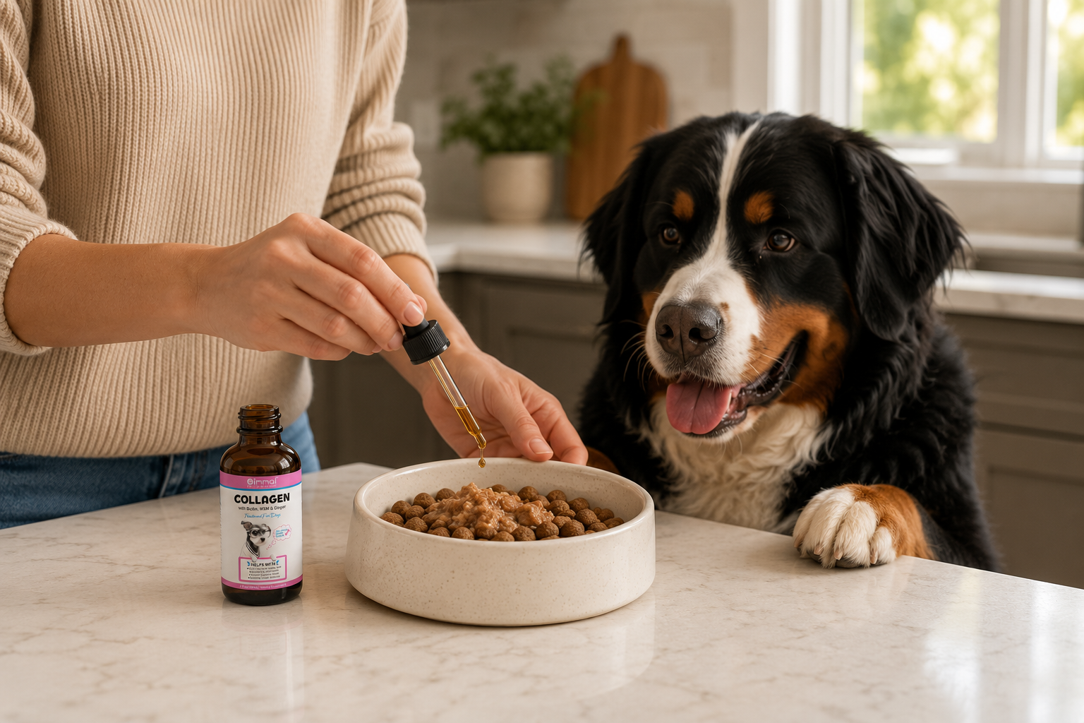 An Easy Daily Dog Supplement for Joint Support, Itch Relief & Healthy Coat